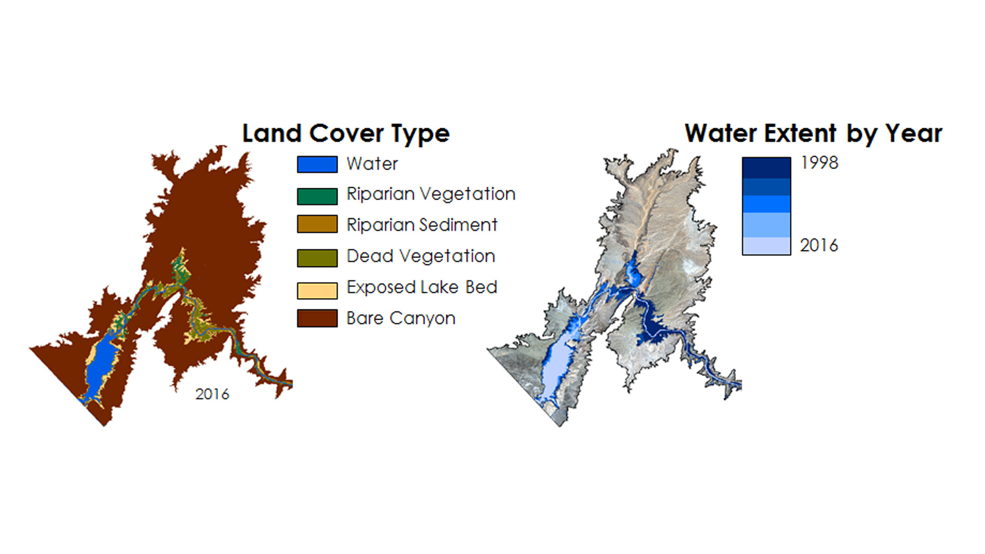 Image of study area with classification inputs.  Image Credit: Grand Canyon Water Resources Team.