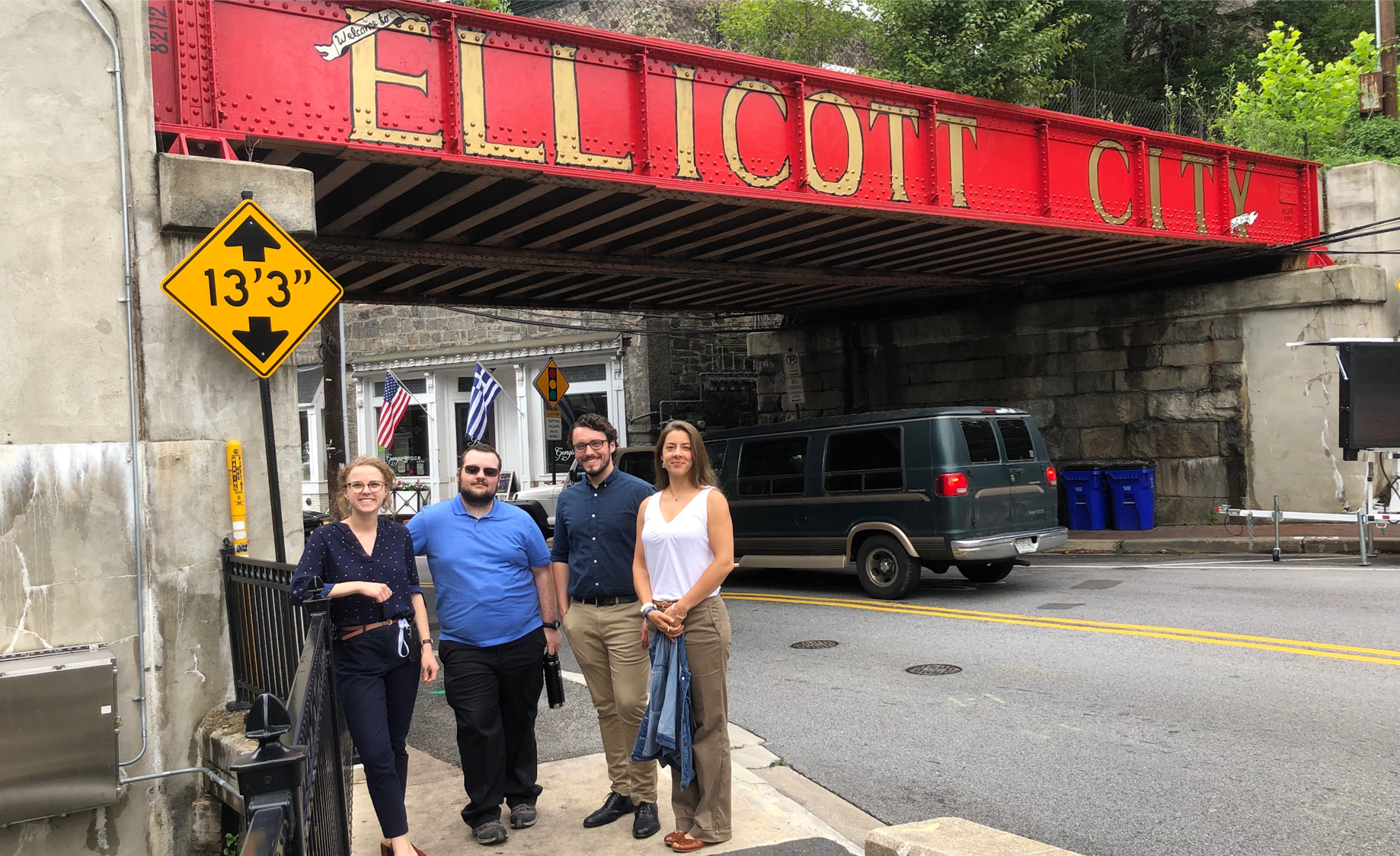 Members of the Ellicott City Disasters team visited Main Street the summer after the 2018 flood.